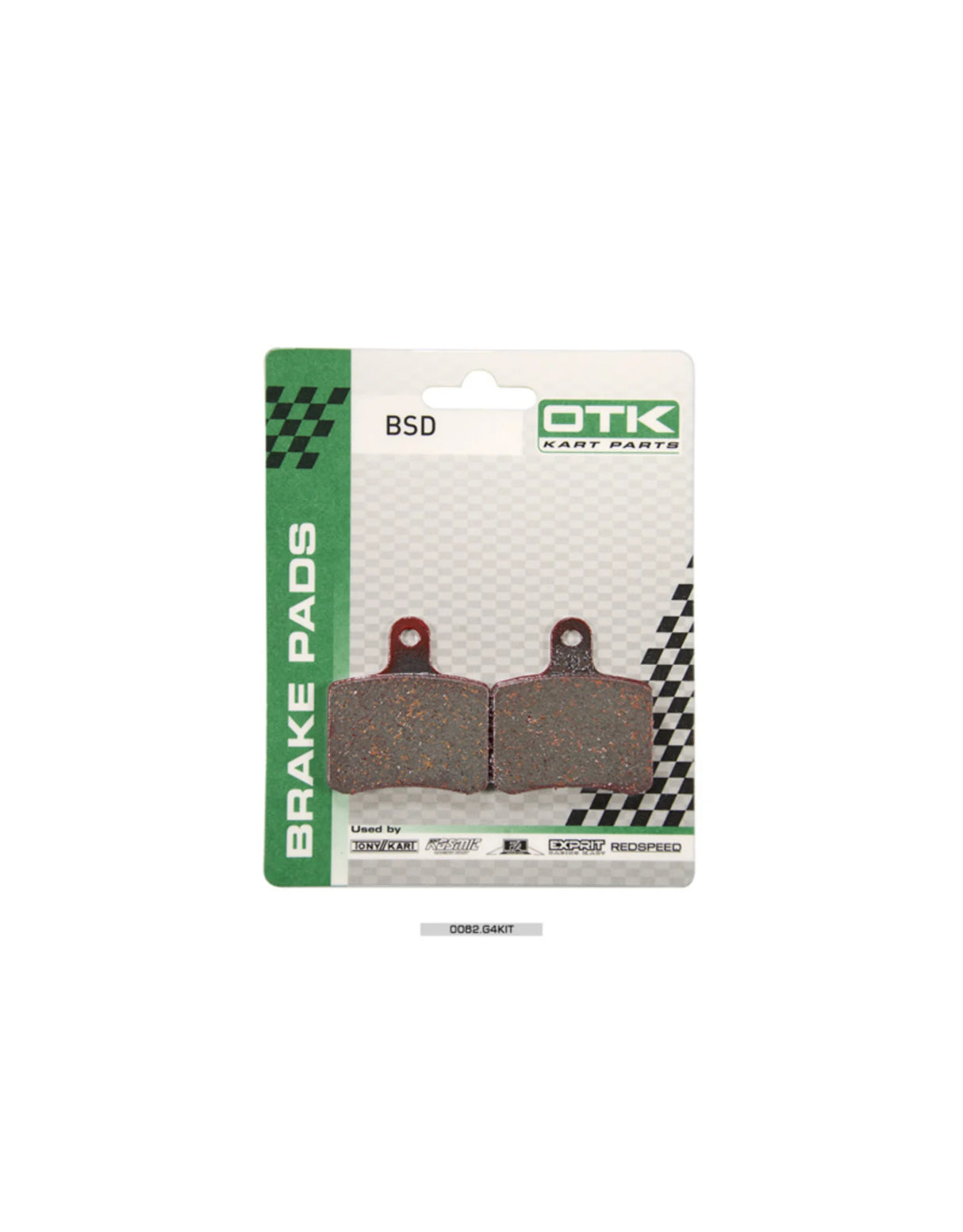 BSD rear brake caliper's pad (2 pcs box)